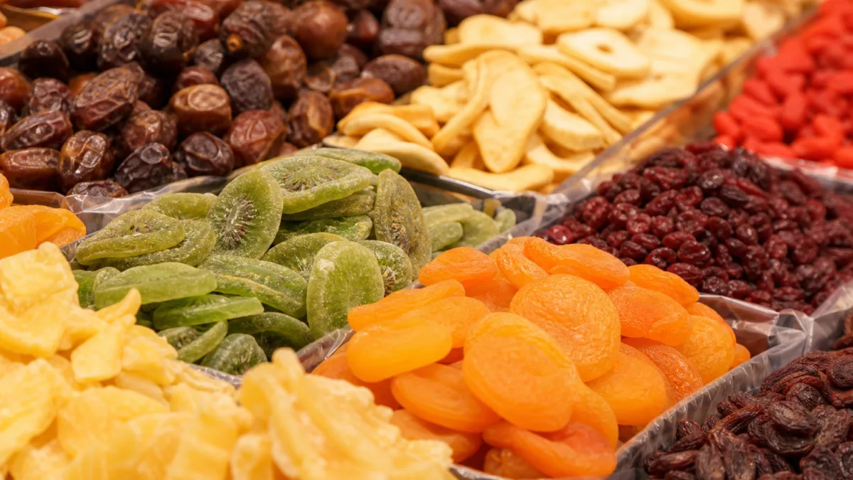 فروش میوه خشک در دبی با بسته‌بندی شیک و چیدمان ممتاز